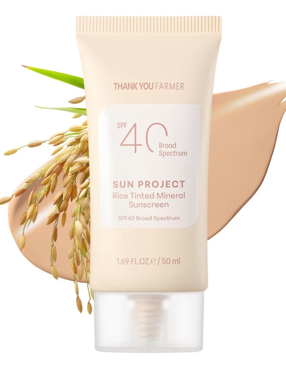 THANKYOU FARMER Sun Project Rice Tinted Mineral Sunscreen